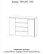 Сучасний стильний вузький сірий  комод тумба без ручок з дверцятами, полицями та шухлядами у вітальню, кімнату Брайт 1392, фото 4