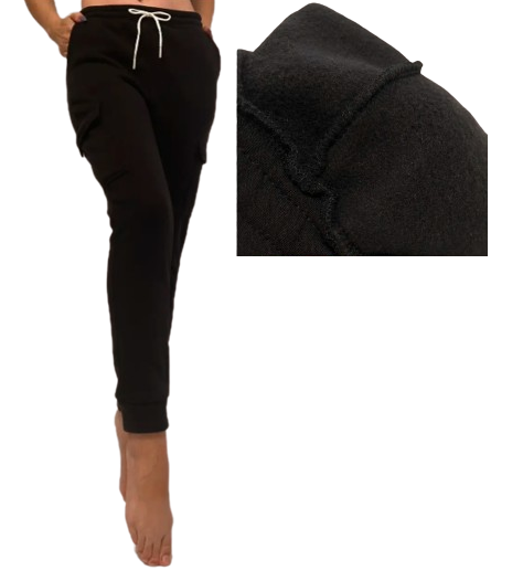 Теплі трикотажні штани на флісі Elegance EL0125 46 чорні