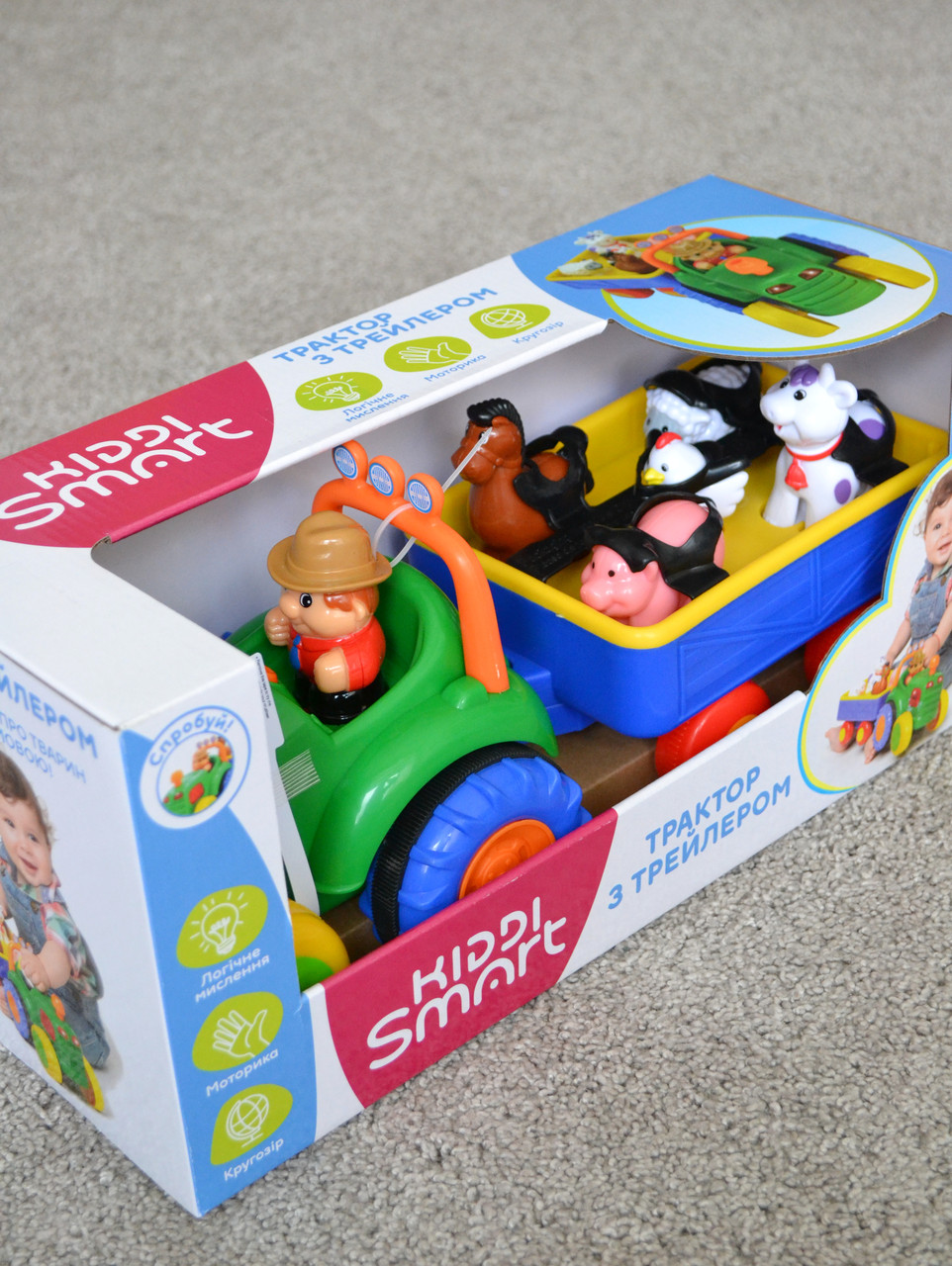 Трактор фермера Kiddi Smart 063180 озвучено українською, фото 1