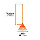 Граблі віялові, Пластик, еластичні, прямі 22 зуби 560х1220х24мм, фото 2