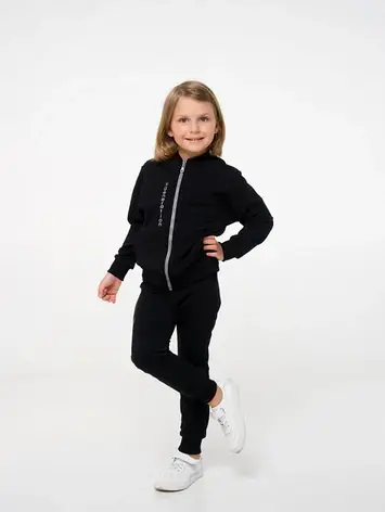 Комплект (кофта+штани) для дівчинки Smil 117285, 158 чорний, фото 1