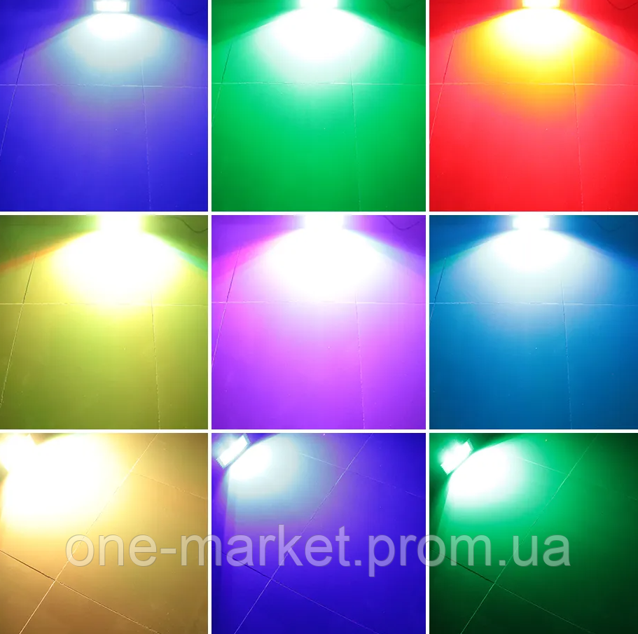 LED RGB Стробоскоп 100 Вт Светодиодный прожектор с пультом ДУ - фото 4 - id-p2071744193