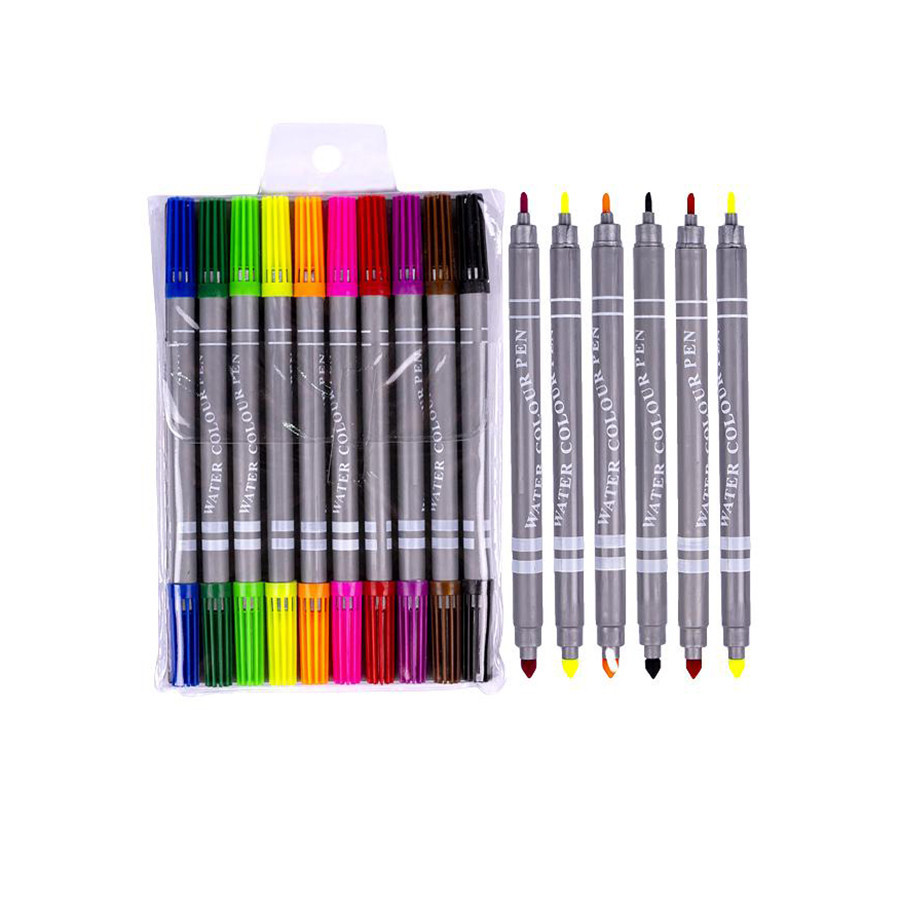 Дитячі Фломастери "Двосторонній" COLOR-IT 108-10F 10 кольорів, фото 1