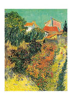 Открытка Garden Behind a House, 1888. Vincent Van Gogh