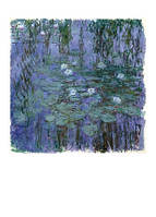 Открытка Blue Water Lilies, 1916-1919. Claude Monet
