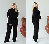 Прогулянковий жіночий ангоровий костюм батал вільного крою (р.48-62). Арт-2853/24, фото 6