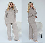 Прогулянковий жіночий ангоровий костюм батал вільного крою (р.48-62). Арт-2853/24, фото 3