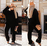 Прогулянковий жіночий ангоровий костюм батал вільного крою (р.48-62). Арт-2853/24, фото 5