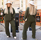 Прогулянковий жіночий ангоровий костюм батал вільного крою (р.48-62). Арт-2853/24, фото 9