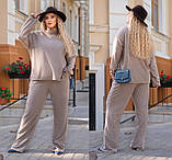 Прогулянковий жіночий ангоровий костюм батал вільного крою (р.48-62). Арт-2853/24, фото 2