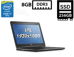 Ноутбук Dell Latitude E7440/14”IPS(1920x1080)/Intel Core i7-4600U 2.10GHz/8GB DDR3/SSD 256GB/Intel HD Graphics