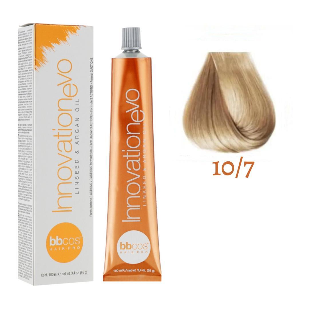 Крем-фарба для волосся BBCos Innovation Evo №10.7 Blond Extra Light Beige 100 мл