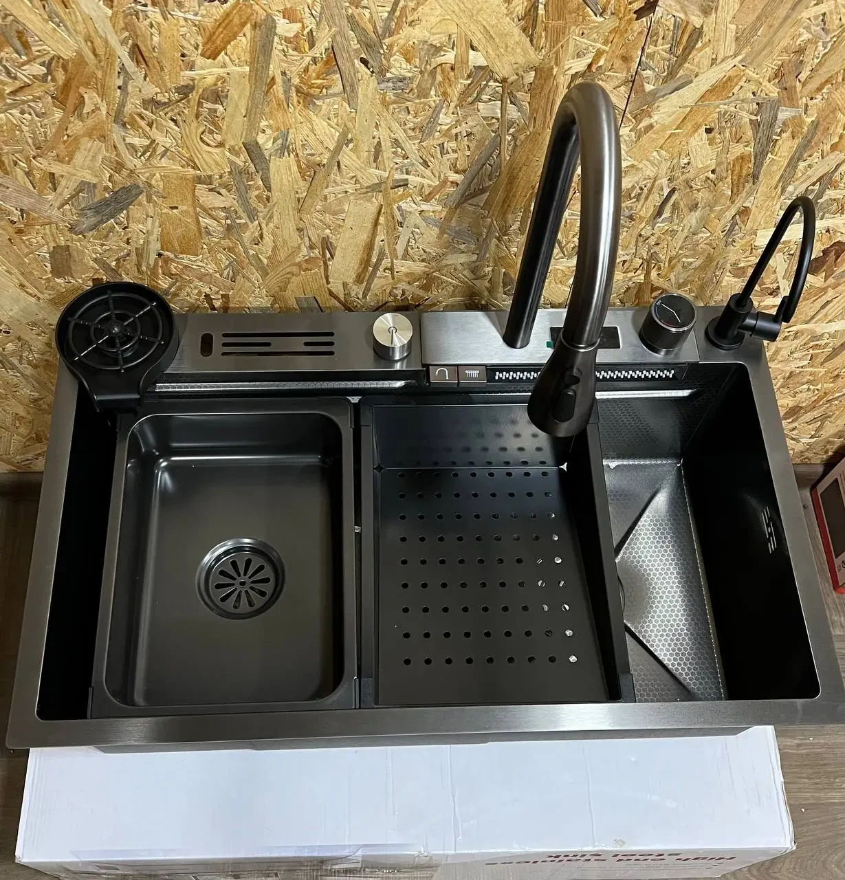 Кухонна раковина з нержавіючої сталі / Багатофункціональна кухонна мийка МА-80, фото 1