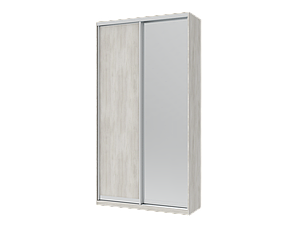 Шафа купе Doros Сіті Лайт Біле дерево 1 ДСП / 1 Дзеркало 120х45х225 (42002044)