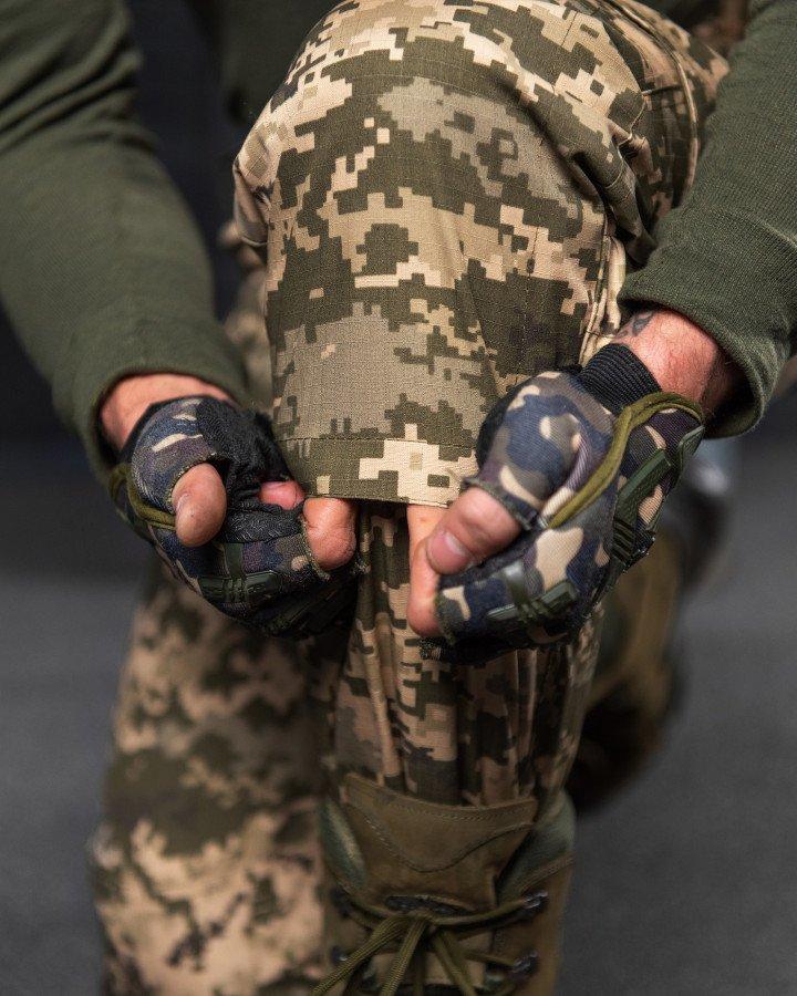Армейские брюки пиксель рип-стоп Necron Gold, тактические штаны с подкладкой Omni-Heat и утеплителем - фото 5 - id-p2071773286