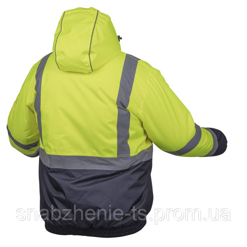 HOEGERT Сигнальная куртка-бомбер OKER утепленная, желтая - фото 2 - id-p2071767696