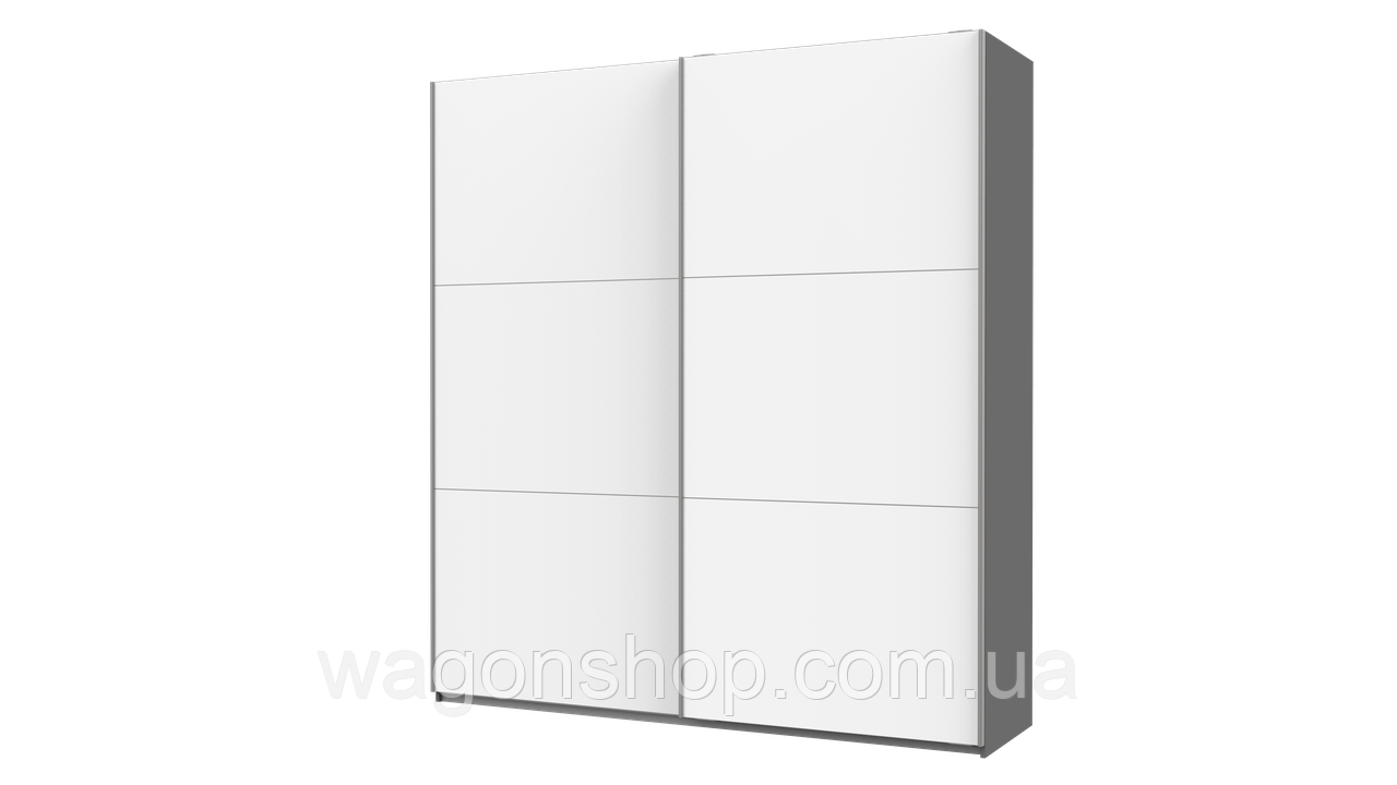 Шафа купе Doros G-Caiser Антрацит / Білий 2 ДСП / 3 частини 220х60х240 (42001012), фото 1