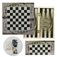 Игра 2 в 1 (шахматы и нарды) на деревянной доске от LamaToys