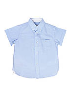 Рубашка с коротким рукавом для мальчика 104 голубой ZY