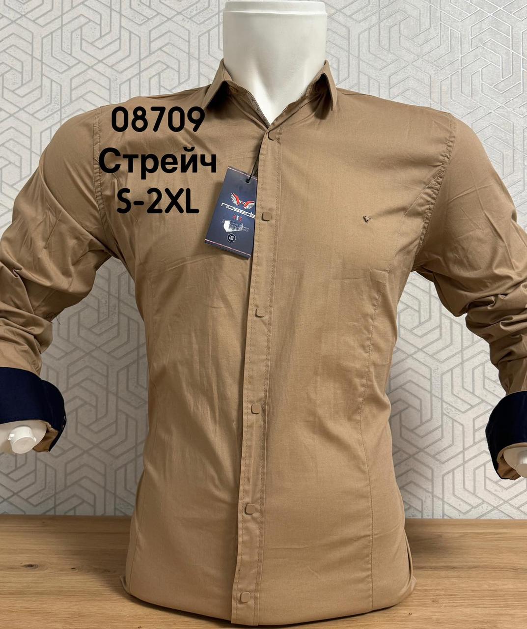 Однотонна приталена сорочка Noseda