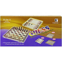 Игровой набор 3в1 "Шашки, нарды и шахматы" от LamaToys