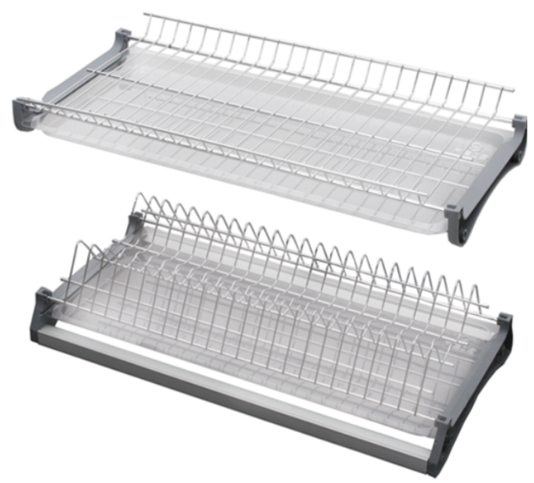 Сушарка для посуду 800 REJS VARIANT метал хром з рамою, фото 1