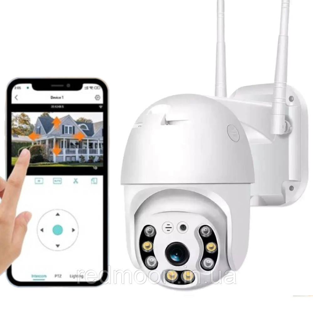Вулична IP-камера відеоспостереження з ІЧ-підсвічуванням та WiFi, Camera Cad N3 360/90 / Вологозахищена камера