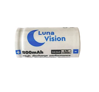 Аккумуляторная батарея Rechargeable battery CR123A Li-ion 800mAh (BAT-LUNA16340)