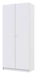 Шафа для одягу Doros Промо Білий 2 ДСП 90х48х204