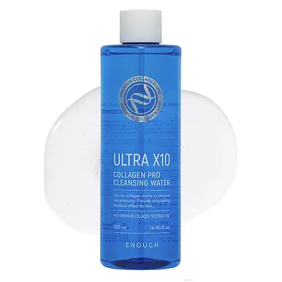 Очищувальна вода з колагеном Enough Ultra X10 Collagen Pro Cleansing Water 500 мл