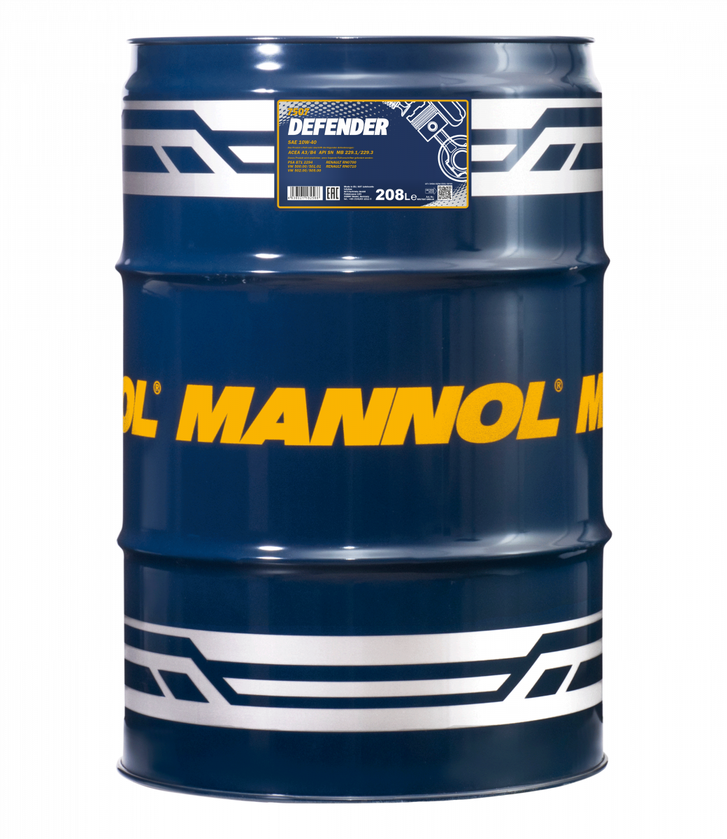 Моторне масло Mannol Defender 10w40 208л SL/SF