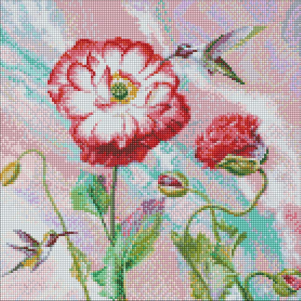 Алмазна мозаїка mebelime "Легкий етюд" ©Ira Volkova Ідейка AMO7459 40х40 см, фото 1