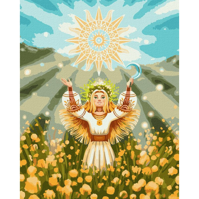Картина за номерами "Сонячна дівчина" ©yuji.rivera Ідейка KHO2564 40х50 см, фото 1