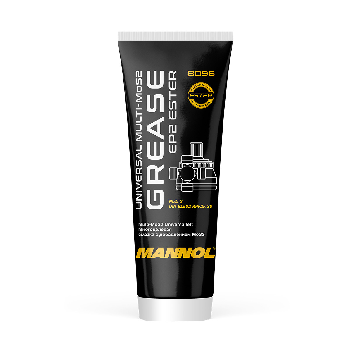 Мастило універсальнe Mannol 8096 Universal Multi-MoS2 GREASE EP-2 0,23 кг