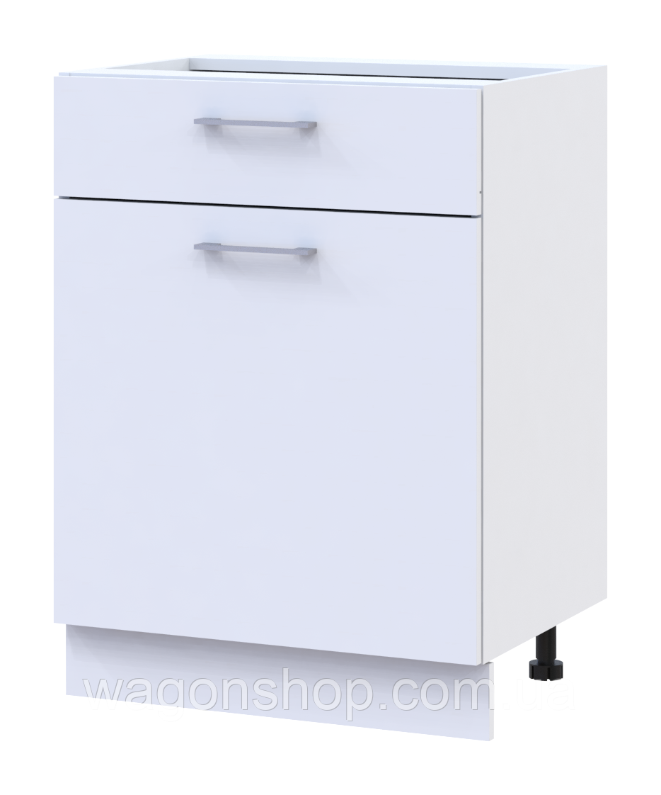 Кухня Doros Лея НЯ82_Ш60 нижня права  Білий/Дуб Сонома ДСП 60х46.6х82 (81359337.7), фото 1