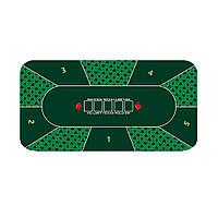 Килимок для покеру 60*120 см з мастями зелений (NR0150_4)