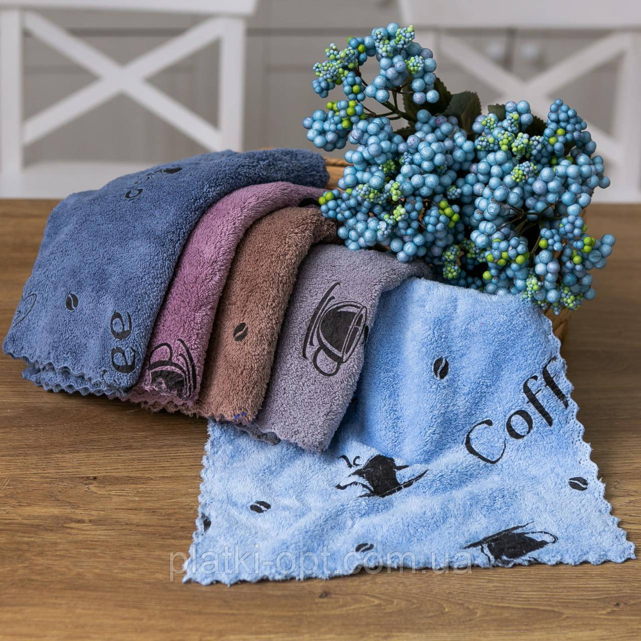 Набір кухонних рушників Coffee (мікрофібра) 5шт. 35x75 см