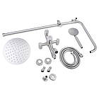 Мийка кухонна Lidz 5845 + кран для кухні Lidz + душова панель Lidz + кран для раковини Aria 001F, фото 7