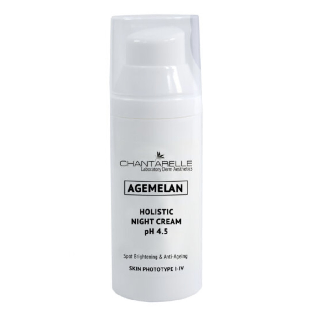 ОСВІТЛЮЮЧИЙ НІЧНИЙ КРЕМ ДЛЯ ПІГМЕНТОВАНОЇ ШКІРИ AGEMELAN HOLISTIC PH4.5 50ML
