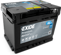 Аккумулятор автомобильный 64 Ah/12V EXIDE PREMIUM Euro EA640