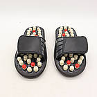 Рефлекторні масажні капці 40-41р , Massage Slipper NJ-498 / Масажні шльопанці / Ортопедичні шльопанці, фото 5