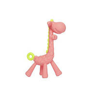 Прорезыватель силиконовый "Жираф" (розовый) от LamaToys