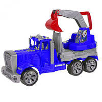 Авто грузовик-экскаватор (синий) от LamaToys
