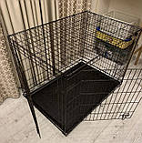 Вольєри та клітки для собак Металева клітка переноска для собак XXL (122x76x83 см), фото 9