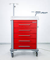 Операционная мобильная тумба MEDSTOR MC6525 Emergency Trolley Anesthesia Assistant Mobile Hospital Cabinet