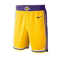 Мужские желтые баскетбольные шорты Лос Анджелес Лейкер Nike Lakers Icon Edition NBA Yellow Swingman L