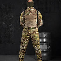 Тактические теплые брюки Volcano Rip-stop , армейские штаны с подтяжками, военные штаны мультикам