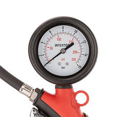 Пістолет для підкачки шин з манометром професійний INTERTOOL PT-0520, фото 6