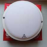 Світильник стельовий світлодіодний для ЖКГ круглий накладний LED 12 W 4500 К 110-265V IP65 Vestum без решітки, фото 7