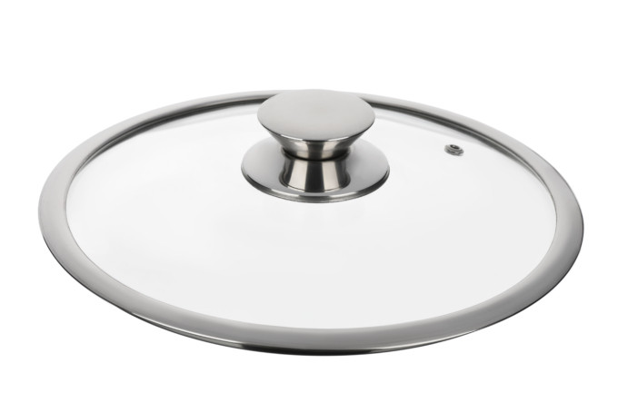 Кришка Ardesto Gemini Lazio 24 см, скло та неіржавка сталь.